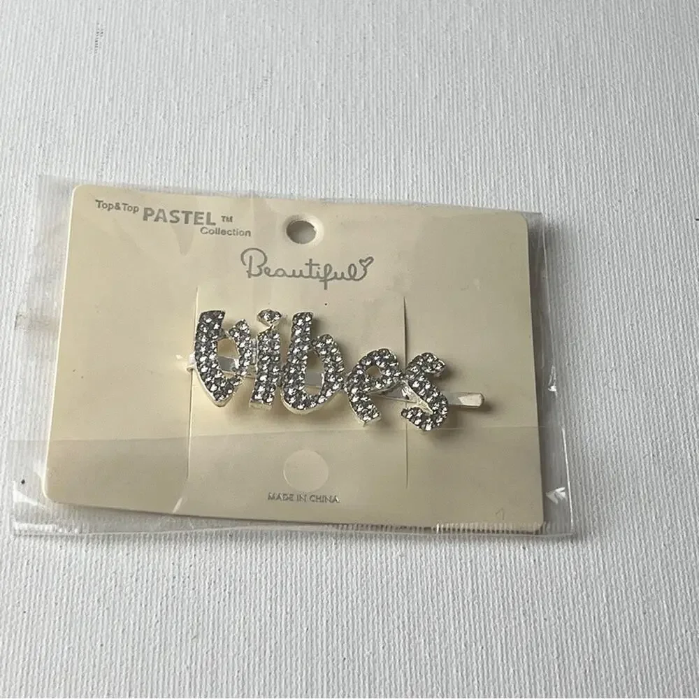 Pastel Collection Beautiful Vibes  Hair Clip Accessories Side Slide